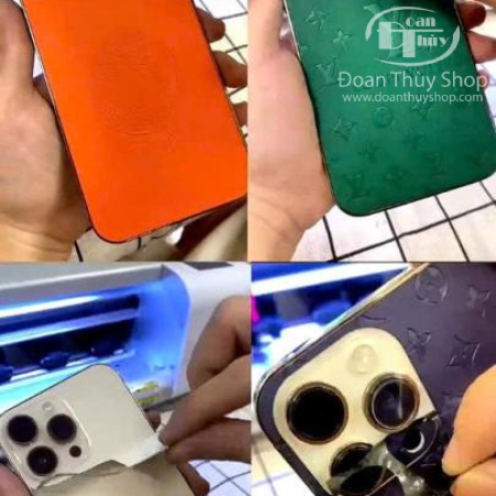 Miếng  dán skin vân da 3m mới cho điện thoại